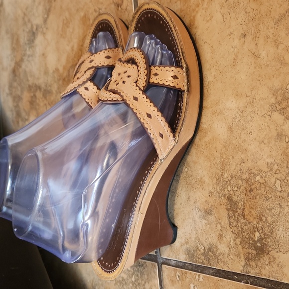 Clark's Indigo Women's Leather Wedge Sandals - Picture 1 of 8